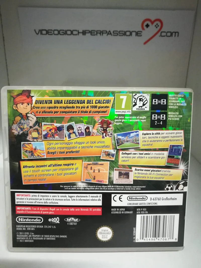 INAZUMA ELEVEN NINTENDO DS VERSIONE ITALIANA (usato garantito)