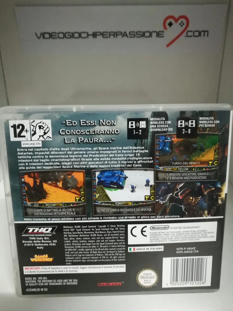 WARHAMMER 40.000 SQUAD COMMAND NINTENDO DS (usato garantito)