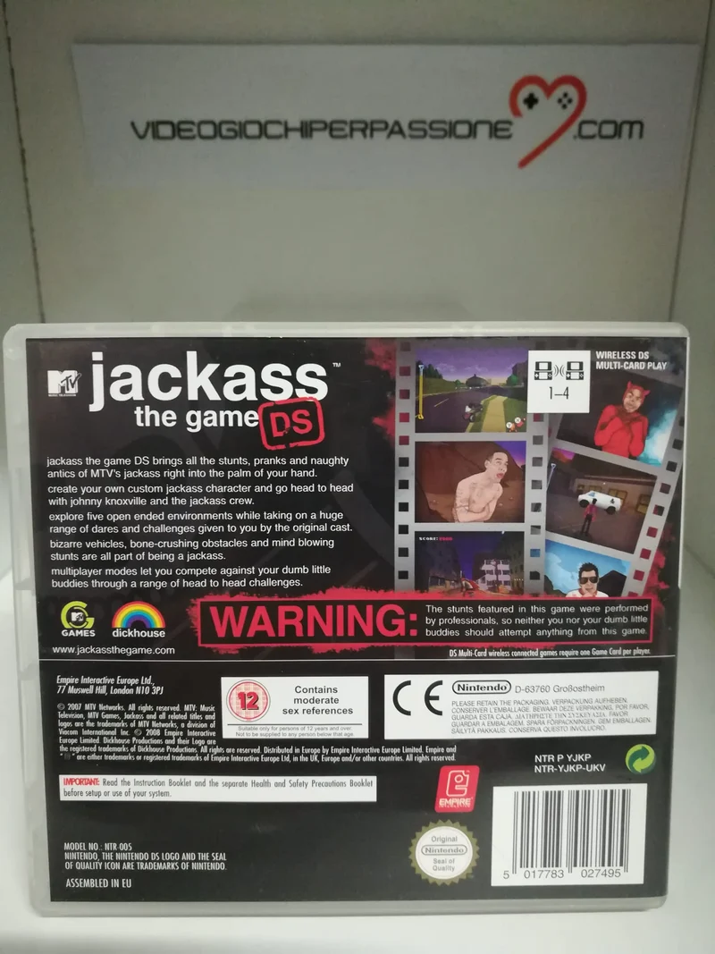 JACKASS THE GAME DS NINTENDO DS (usato garantito)