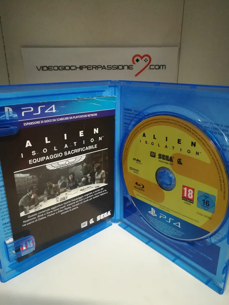 ALIEN ISOLATION PS4 (usato garantito)(completamente in italiano)