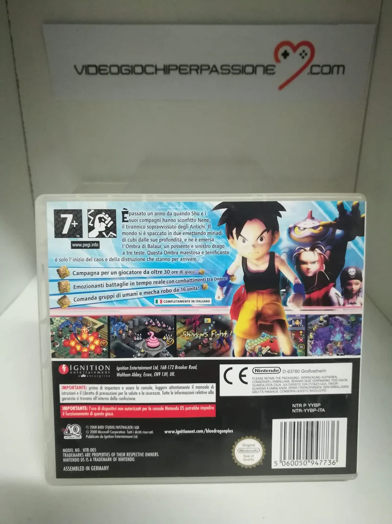 BLUE DRAGON PLUS NINTENDO DS (completamente in italiano)(usato)