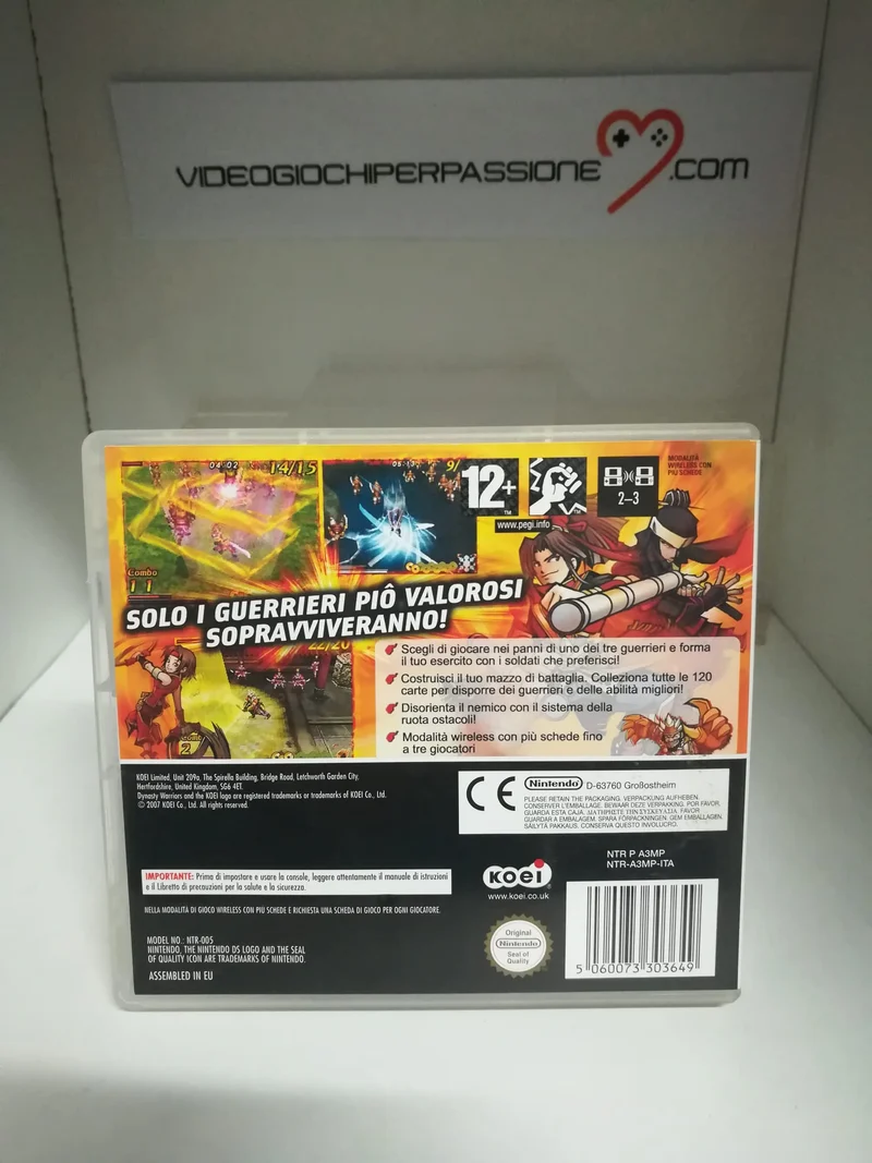 DYNASTY WARRIORS DS FIGHTER'S BATTLE NINTENDO DS (usatogarantito)