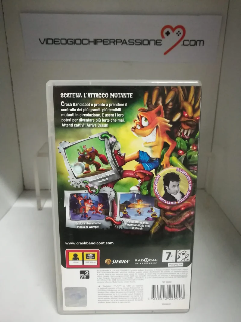 CRASH IL DOMINIO SUI MUTANTI PSP (versione italiana)(usato)