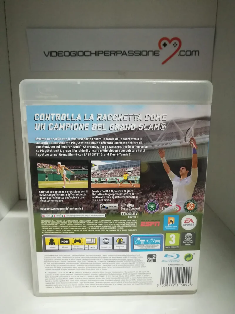 GRAND SLAM TENNIS 2 PS3 (usato garantito)(versione italiana)