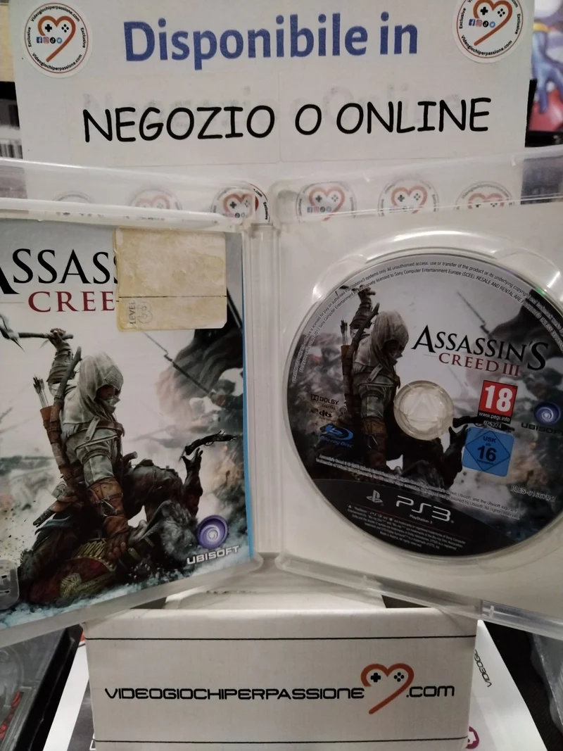 ASSASSIN'S CREED III PS3 (usato garantito)(versione italiana)
