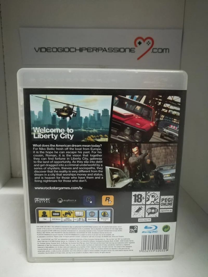 GRAND THEFT AUTO IV PS3 (usato garantito)