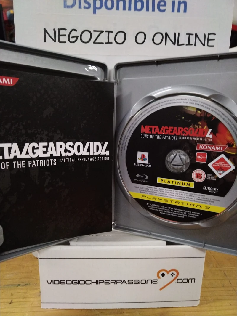 METAL GEAR SOLID 4: GUNS OF THE PATRIOTS PS3 (usato garantito)(versione ita)