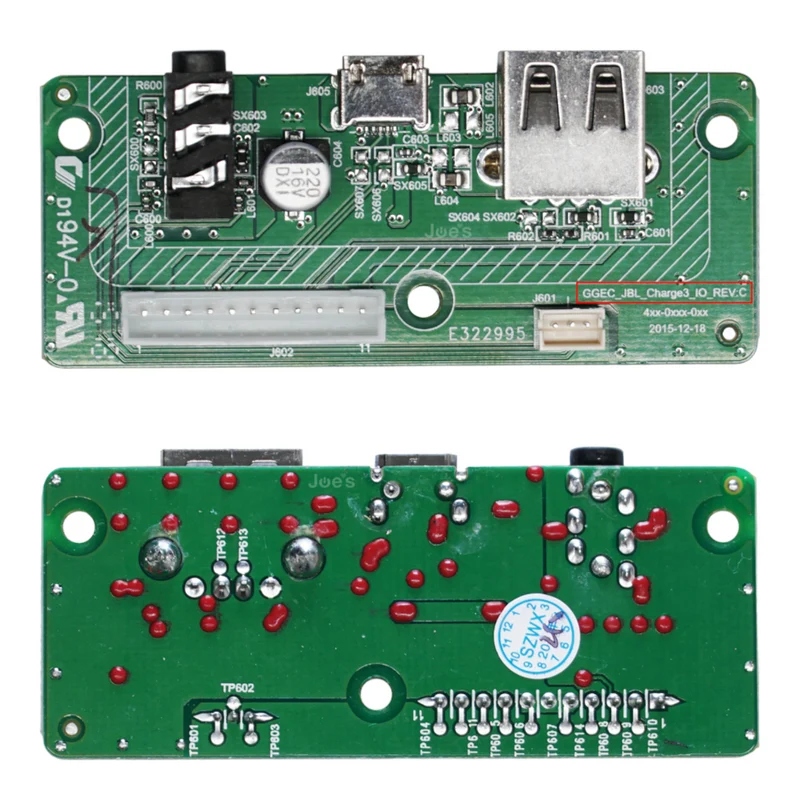 JBL Charge 3 Micro USB Charger AUX USB Port Circuit Board - Parts