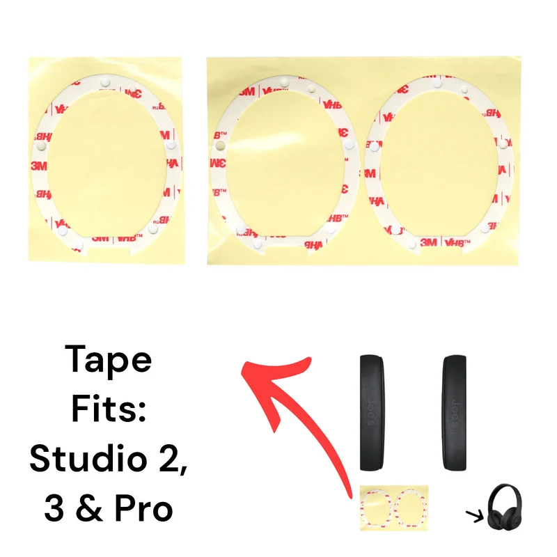 Beats By Dre Studio 2 Studio 3 Studio Pro 3M Die Cut Ear Pad Cushion Adhesive - Tape
