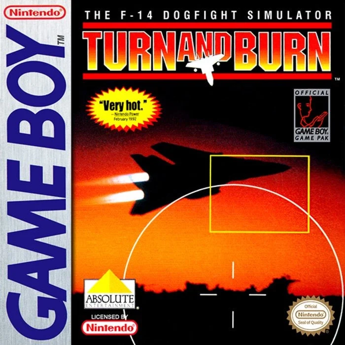 Turn And Burn The F-14 Dogfight Simulator - Nintendo Game Boy