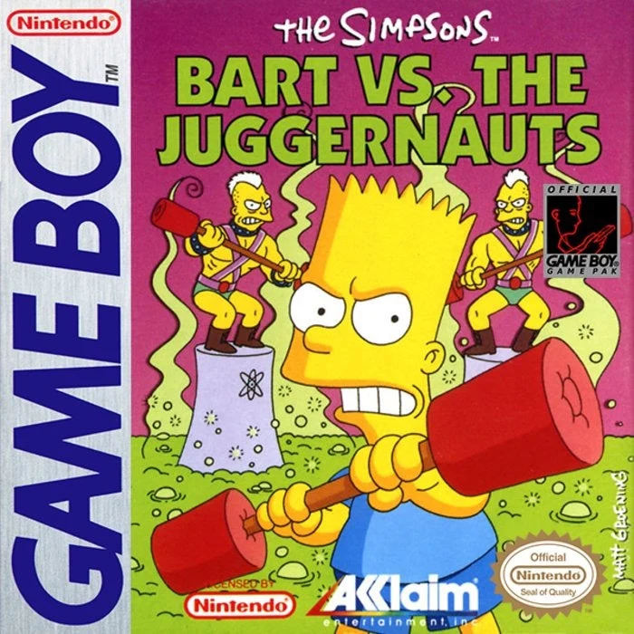 The Simpsons Bart vs the Juggernauts - Nintendo Game Boy