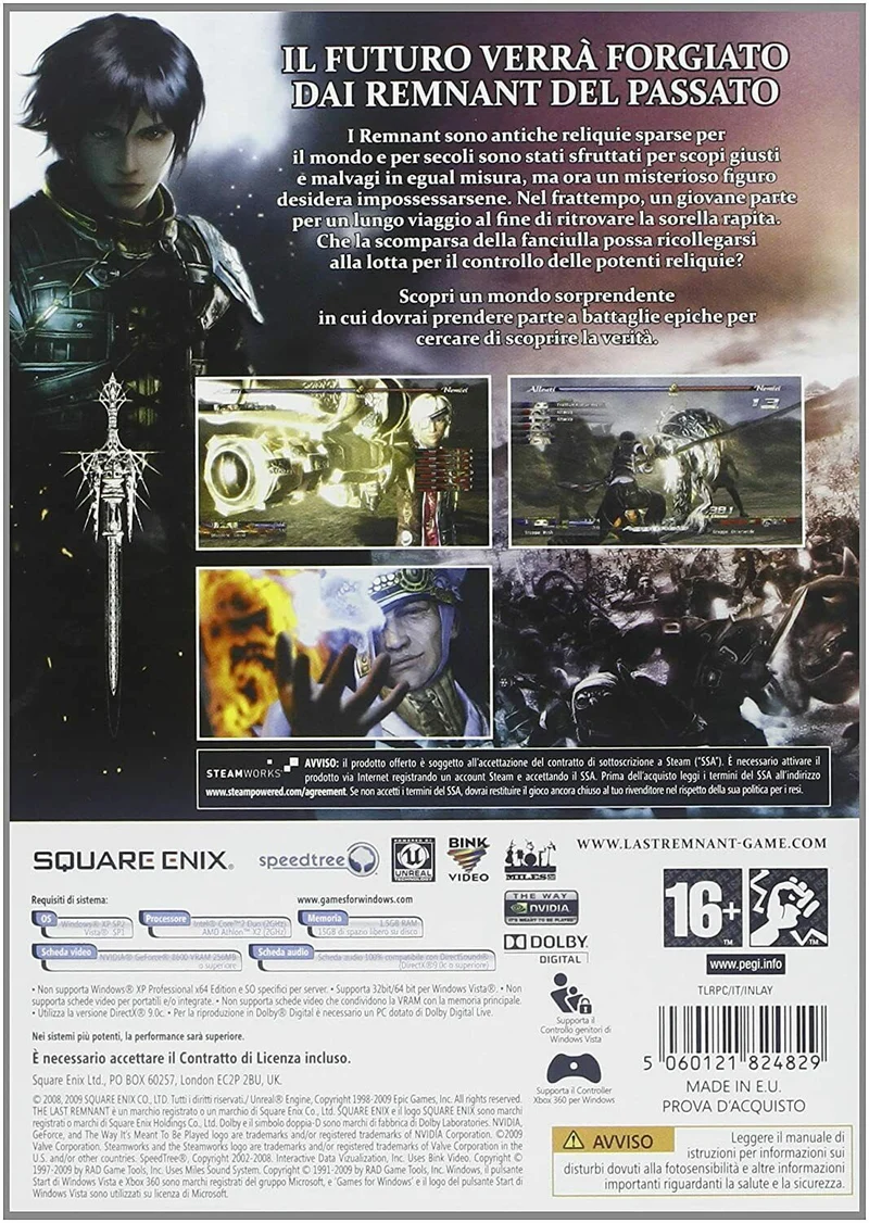 THE LAST REMNANT PC EDIZIONE ITALIANA