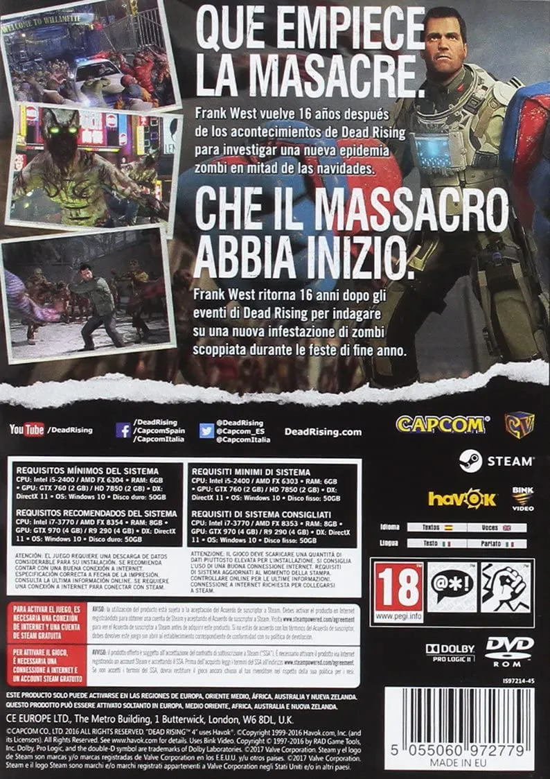 DEADRISING 4 PC EDIZIONE ITALIANA