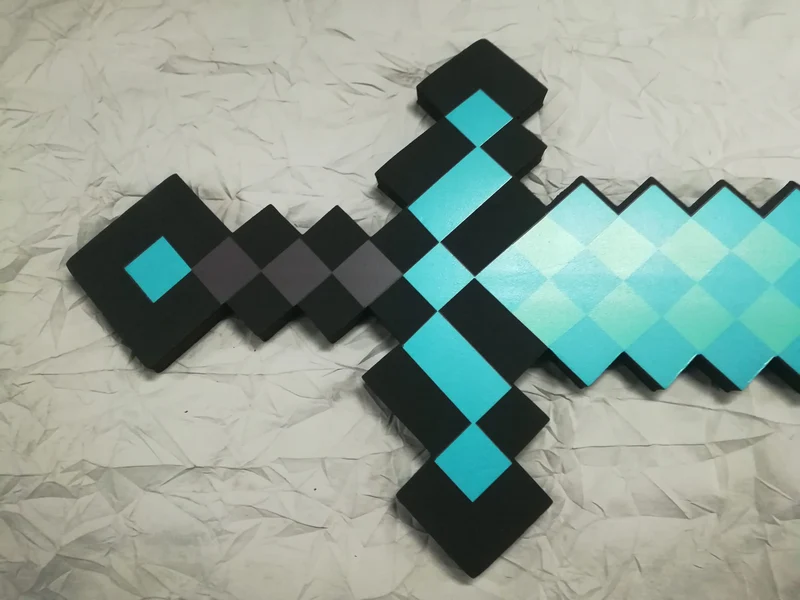 SPADA DIAMANTE IN FOAM CM 60 (MINECRAFT)