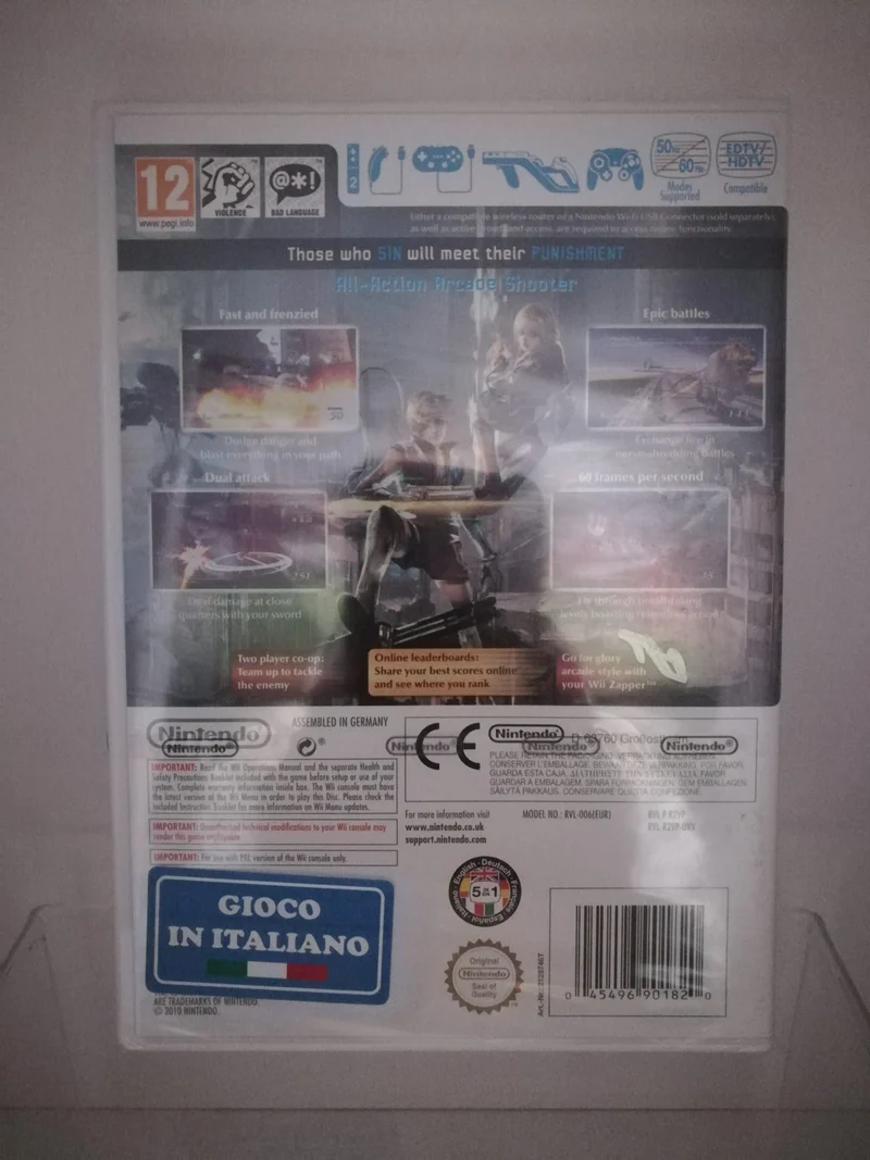 SIN AND PUNISHMENT SUCCESSOR OF THE SKIES NINTENDO WII