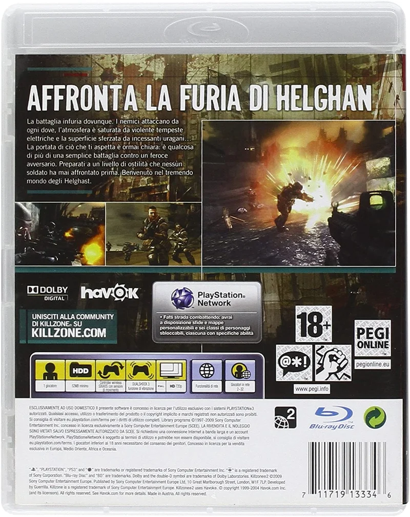 KILLZONE 2 PS3 (versione italiana)
