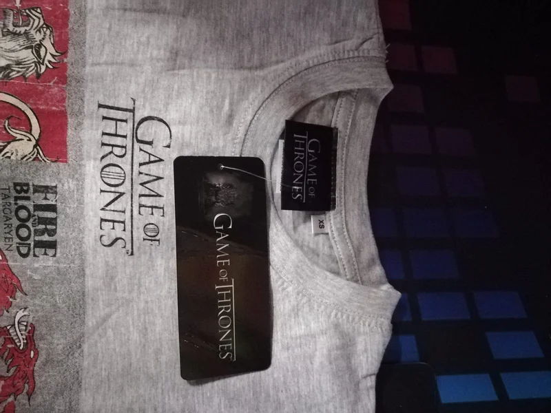T-SHIRT GAME OF THRONES 100% ORIGINALE