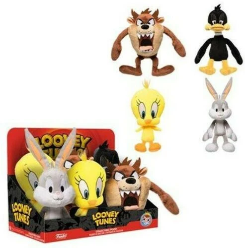 Looney Tunes peluche BUGS BUNNY-TAZ-TITTI-DUFFY DUCK- 18cm - FUNKO