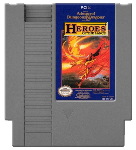 Advanced Dungeons & Dragons Heroes of the Lance - Nintendo NES