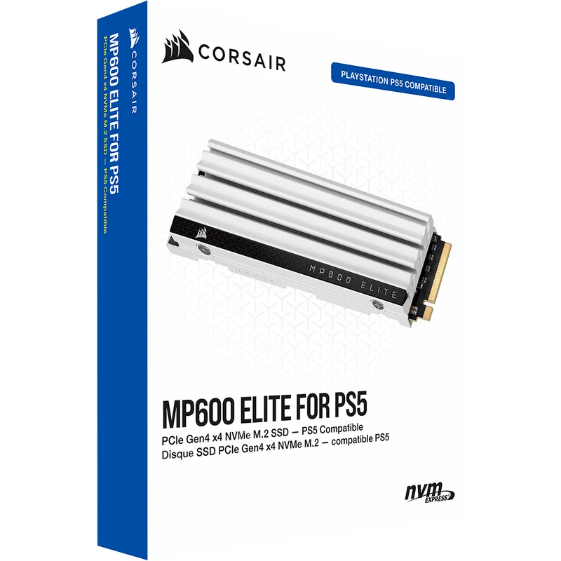 Corsair MP600 Elite SSD hard drive for PS5 game console, 4 TB