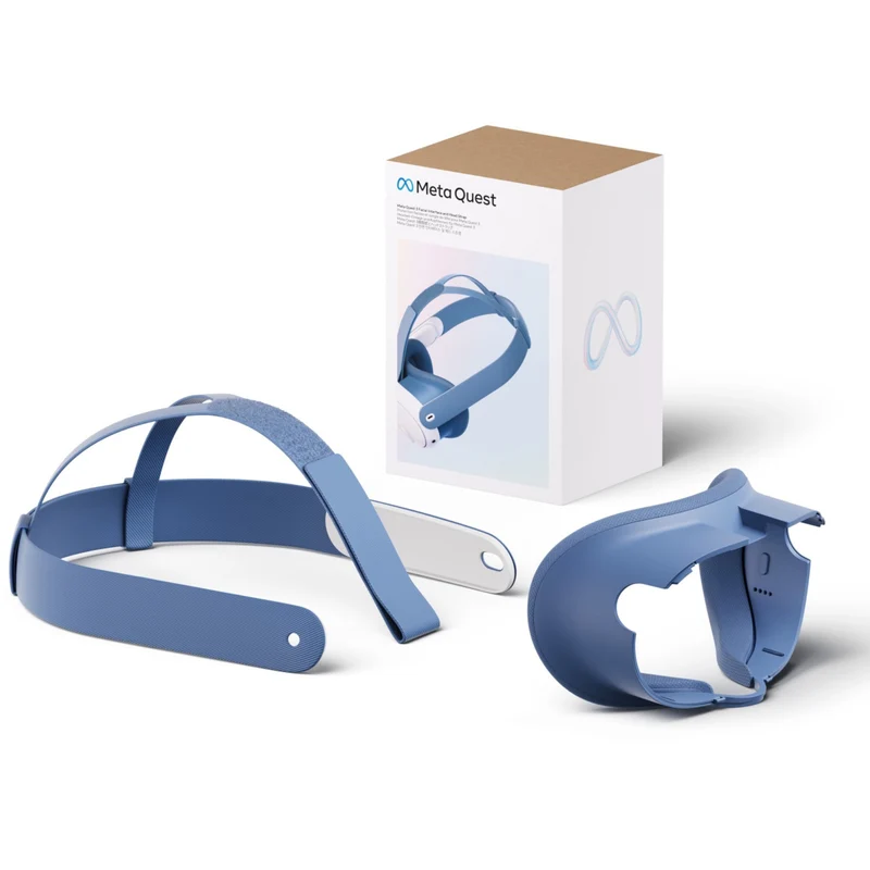 Meta Quest 3 Facial Interface & Head Strap (Elemental Blue)
