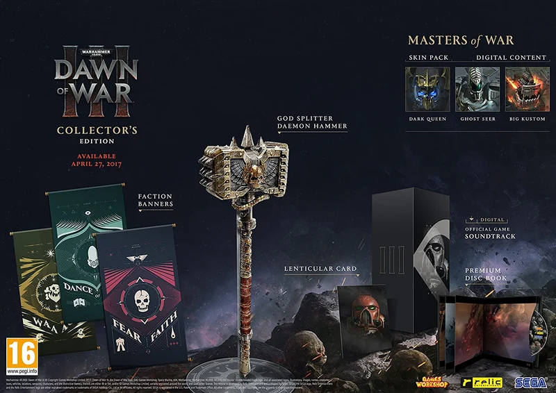 WARHAMMER 40000 DAWN OF WAR III COLLECTOR'S EDITION PC GAMES EDIZIONE REGNO UNITO