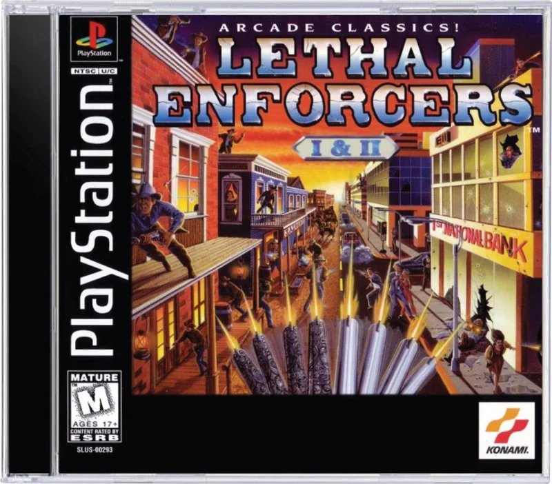 Lethal Enforcers 1 and 2 - Sony PlayStation 1 (PS1)