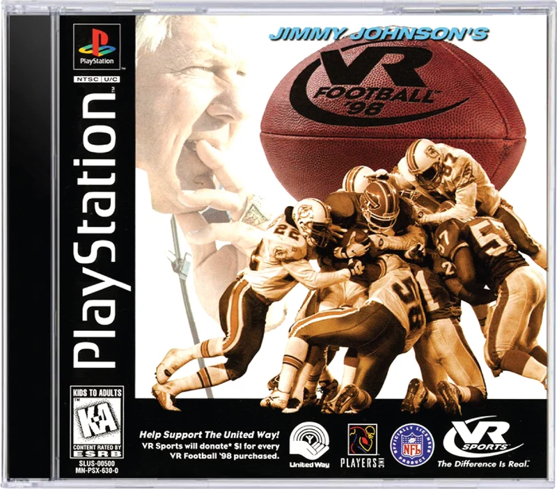 Jimmy Johnson's VR Football 98 - Sony PlayStation 1 (PS1)