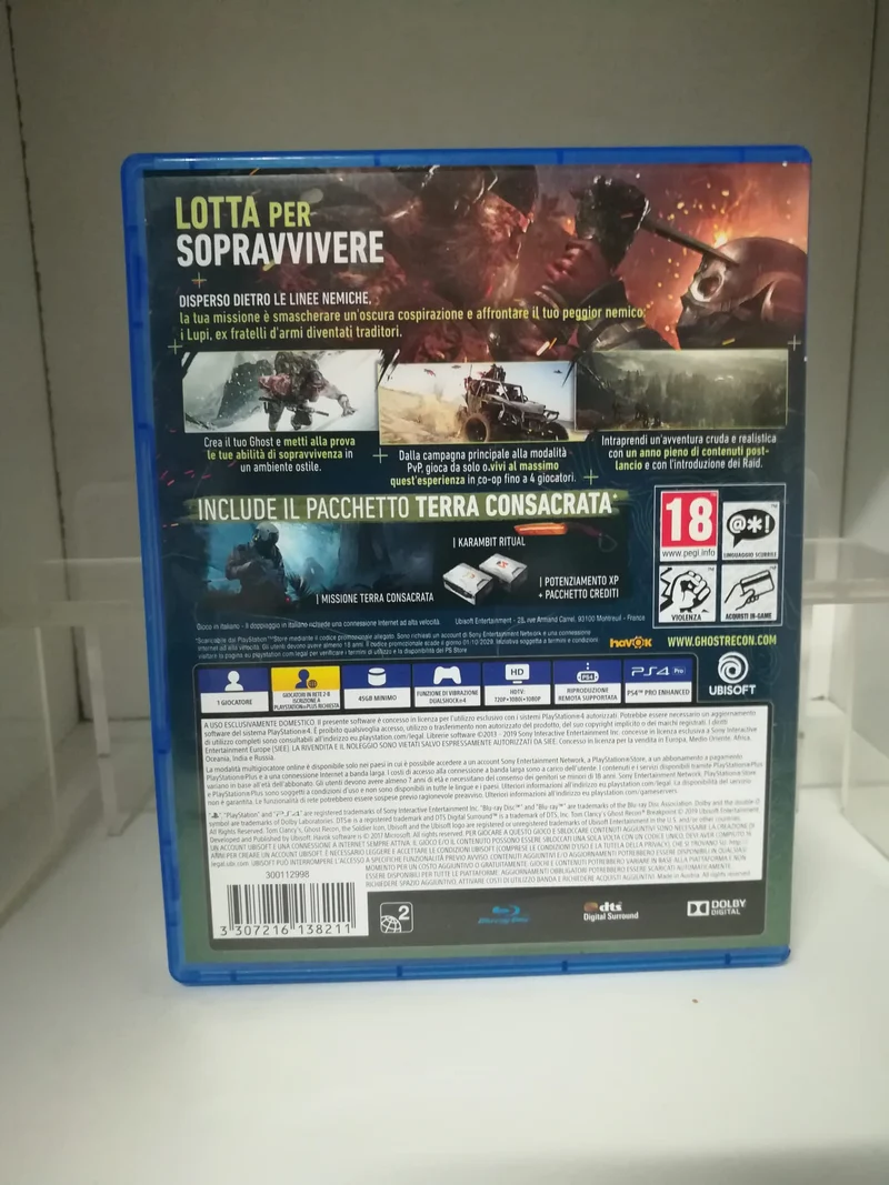 tom clancy's GOST RECON BREAKPOINT PS4 (auroa edition)(usato garantito)
