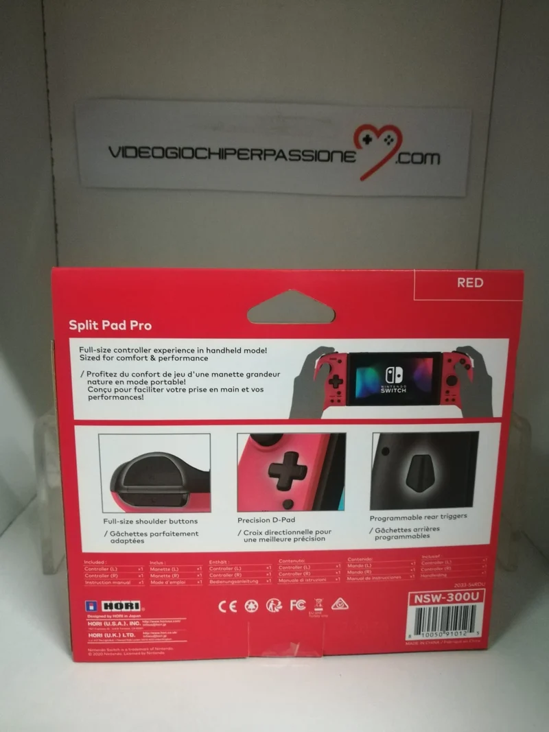 Hori Split Pad Pro, Controller Ergonomico - Ufficiale Nintendo Switch