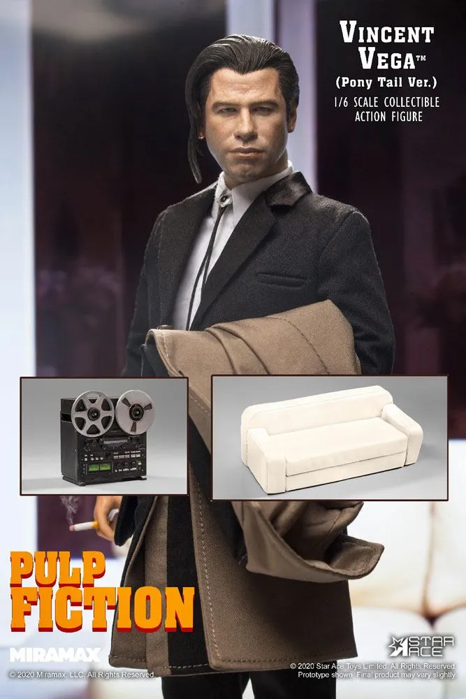 Pulp Fiction Vincent Vega 2.0 (Pony Tail) Deluxe Version 30 cm PRE-ORDER INIZIO 10/2021