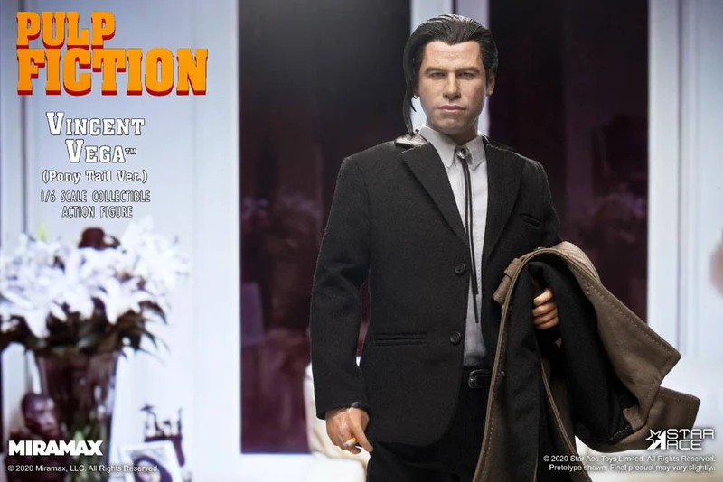 Pulp Fiction Vincent Vega 2.0 (Pony Tail) Deluxe Version 30 cm PRE-ORDER INIZIO 10/2021