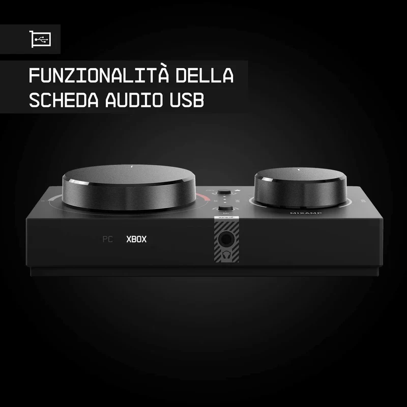 ASTRO Gaming A40 TR Cuffie Gaming Cablate + MixAmp Pro TR, 4 Gen, ASTRO Audio V2, Dolby Audio, Gioco/Voce per Xbox Series X|S, Xbox One, PC, Nero/Rosso