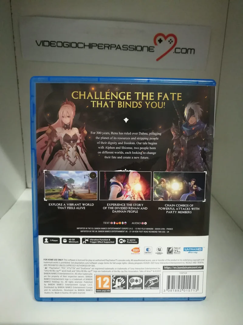 Tales of Arise Playstation5 Edizione Europea