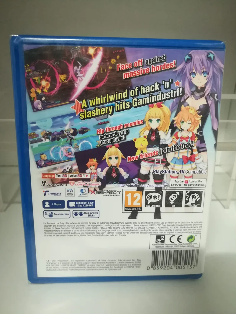 HYPERDIMENSION NEPTUNIA U ACTION UNLEASHED PS VITA EDIZIONE INGLESE