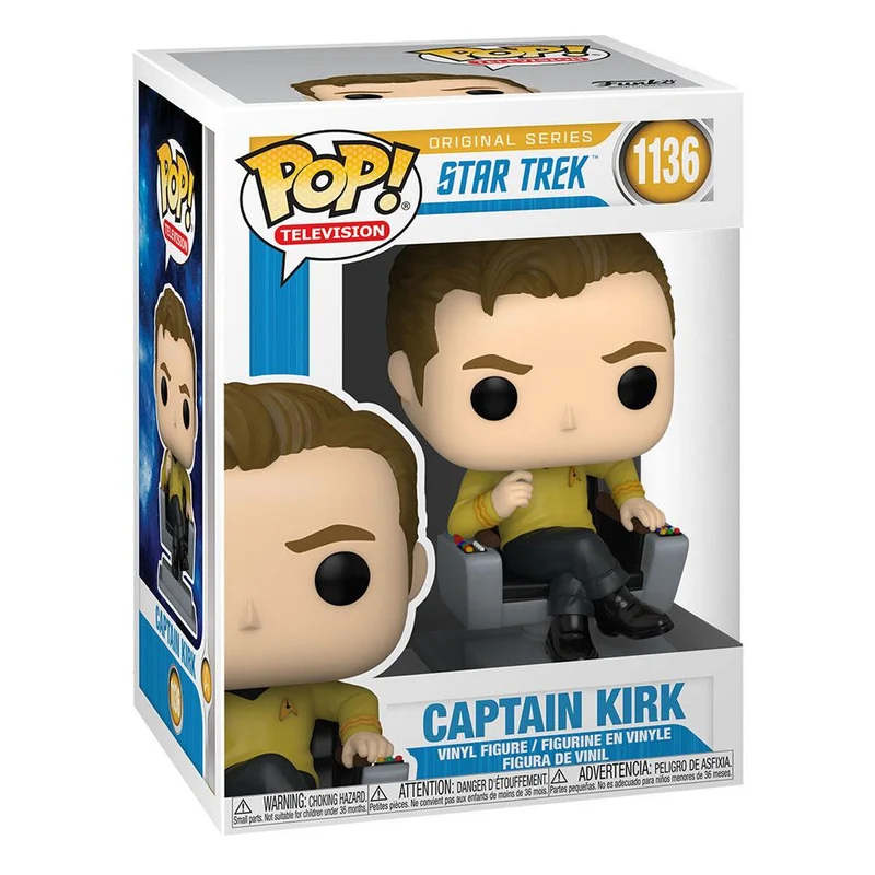 Star Trek: The Original Series POP! TV Cap. KIRK in Chair (PRE-ORDER)