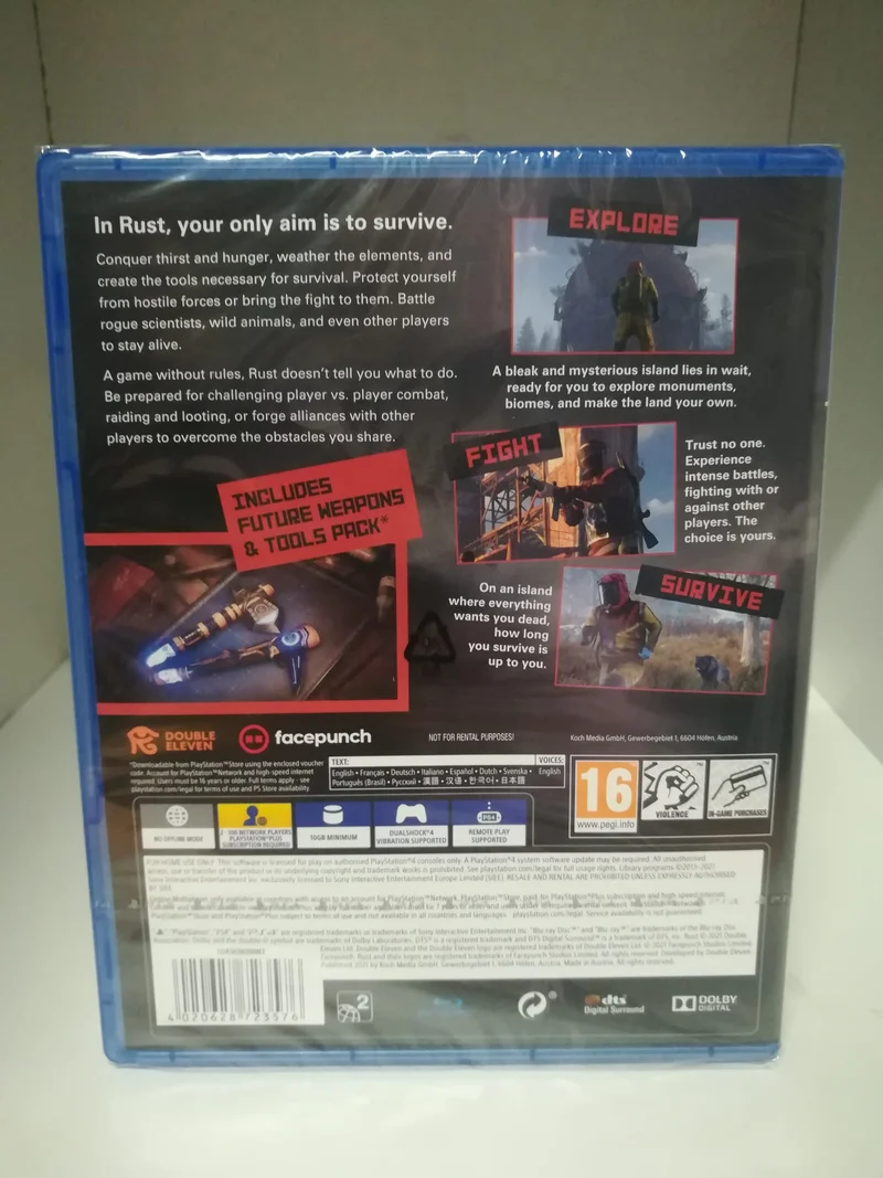 Rust Day One Edition Playstation 4 Edizione Inglese