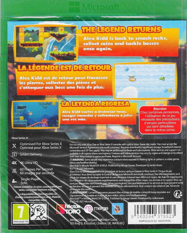 Alex Kidd in Miracle World DX! Xbox Edizione Europea