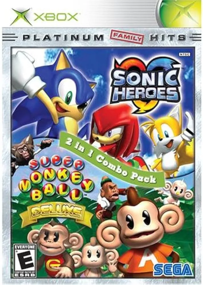 Sonic Heroes and Super Monkey Ball Deluxe - Microsoft Xbox