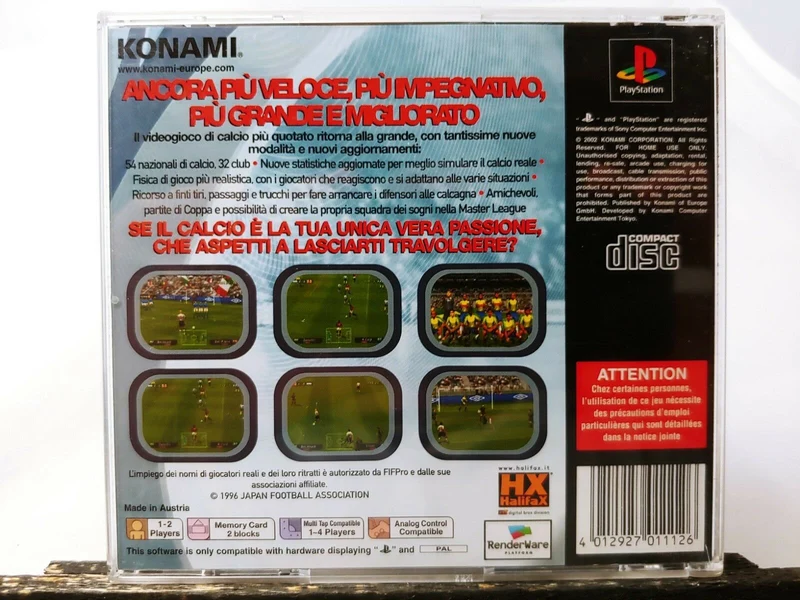 PRO EVOLUTION SOCCER 2 PS1 (versione italiana)