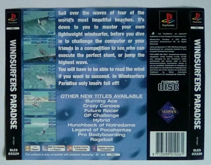 WINDSURFERS PARADISE PS1 (versione inglese)