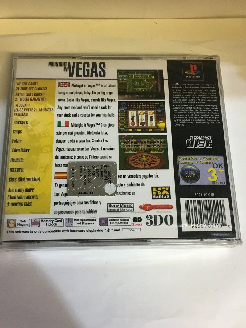 MIDNIGHT IN VEGAS PS1 (versione europea)