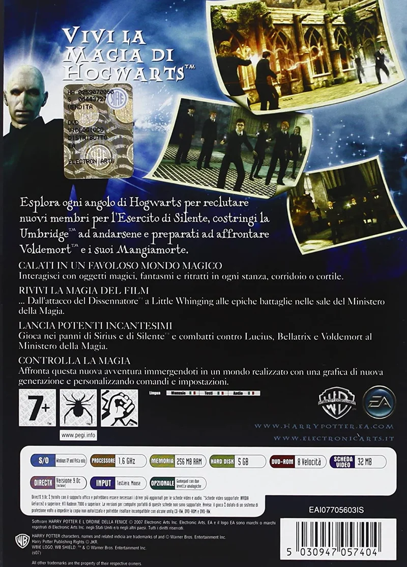 HARRY POTTER E L'ORDINE DELLA FENICE PC (completamente in italiano)