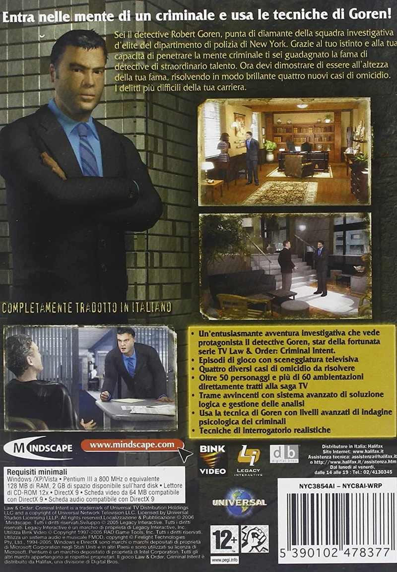 LAW & ORDER: CRIMINAL INTENT PC (versione italiana)