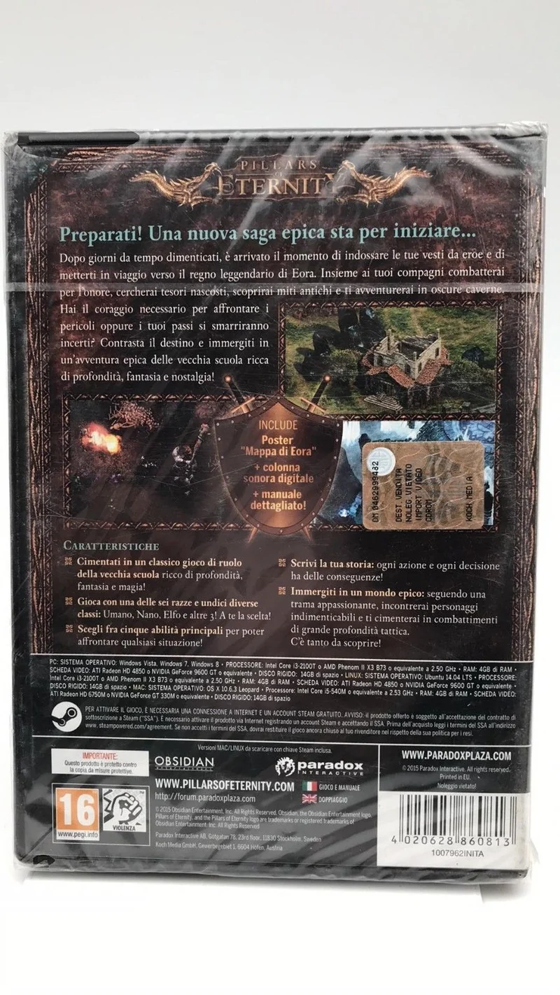 PILLARE OF ETERNITY PC (versione italiana)