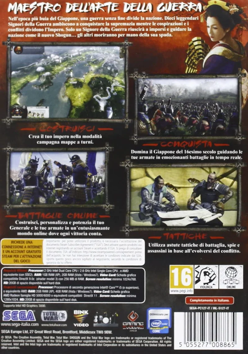 TOTAL WAR SHOGUN 2-IL TRAMONTO DEI SAMURAI-TWIN PACK-PC (versione italiana)