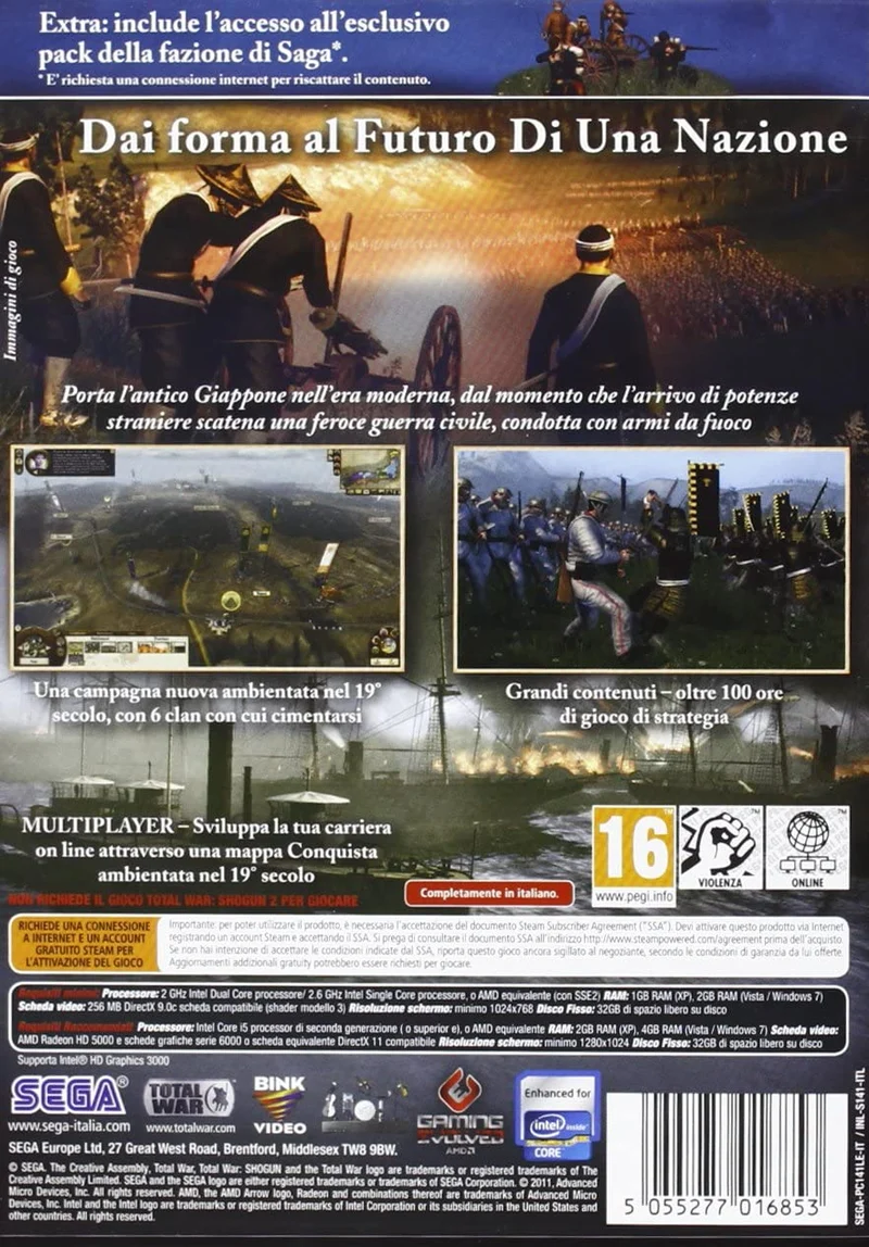 TOTAL WAR SHOGUN 2-IL TRAMONTO DEI SAMURAI-TWIN PACK-PC (versione italiana)