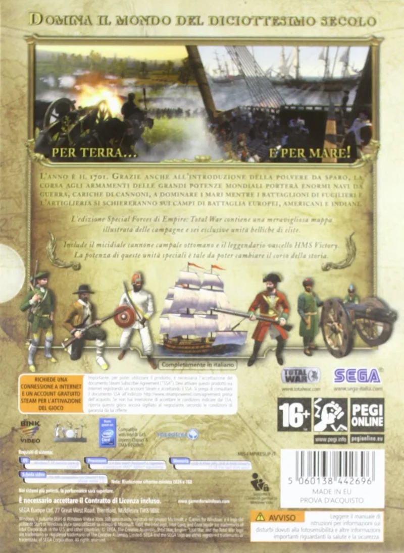 SPECIAL FORCES EDITION EMPIRE TOTAL WAR PC (completamente in italiano)