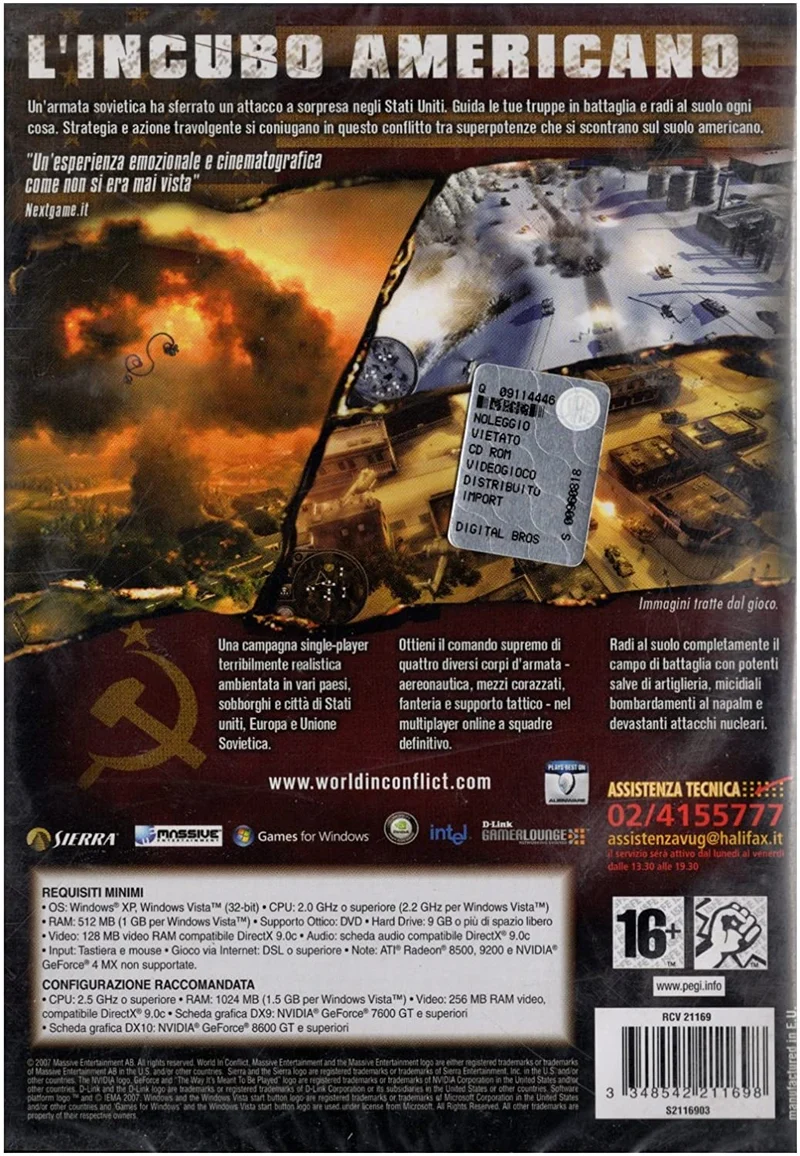 WORLD IN CONFLICT PC (versione italiana)