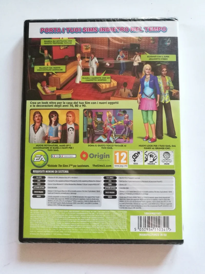 THE SIMS 3 70s,80s&90s stuff PC (versione italiana)